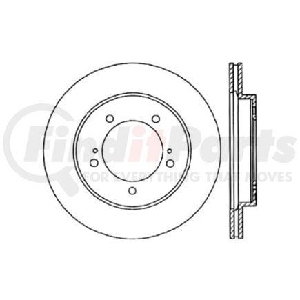 Centric 120.48006 Disc Brake Rotor Premium Brake Rotor