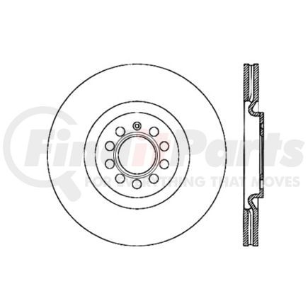 120.33112 by CENTRIC - Premium Brake Rotor
