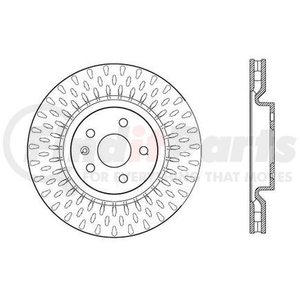 120.62124 by CENTRIC - Premium Brake Rotor