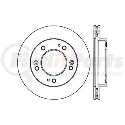 120.50002 by CENTRIC - Premium Brake Rotor
