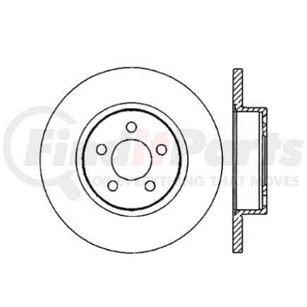 120.39039 by CENTRIC - Premium Brake Rotor
