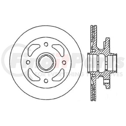 Centric 120.45011 Disc Brake Rotor Premium Brake Rotor