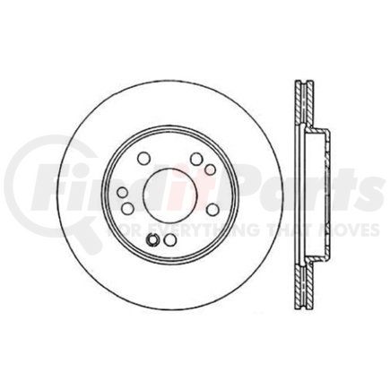 120.35015 by CENTRIC - Premium Brake Rotor