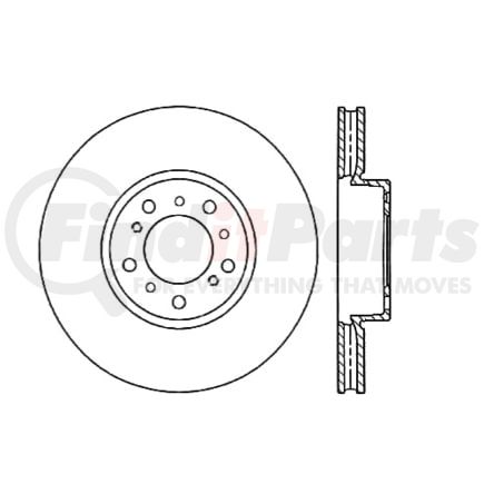 120.34059 by CENTRIC - Premium Brake Rotor