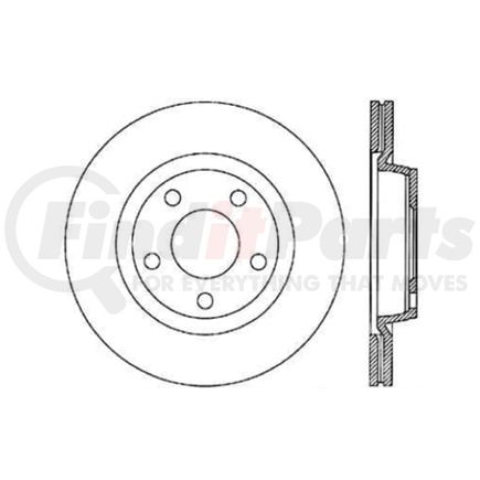 Centric 120.33056 Disc Brake Rotor Premium Brake Rotor