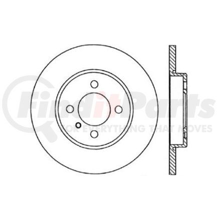 121.34010 by CENTRIC - C-Tek Standard Brake Rotor