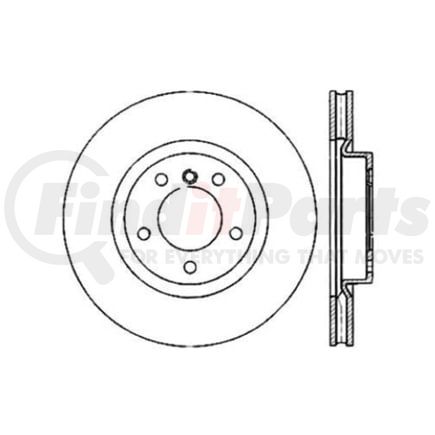 Centric 120.34038 Disc Brake Rotor Premium Brake Rotor