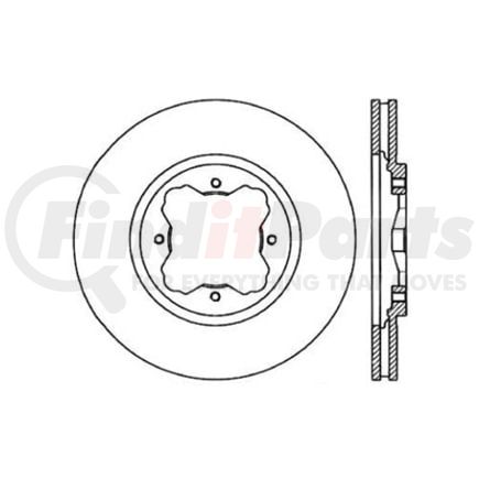 Centric 120.40025 Disc Brake Rotor C-Tek Standard Brake Rotor
