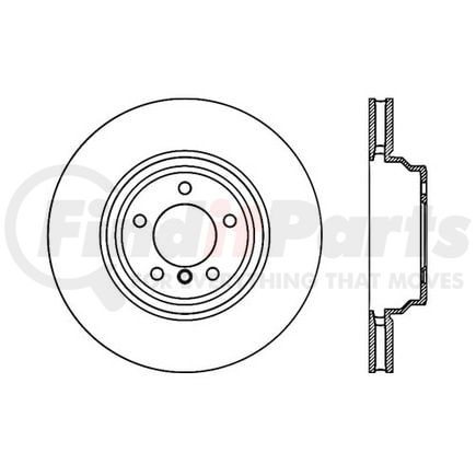 120.34093 by CENTRIC - Premium Brake Rotor