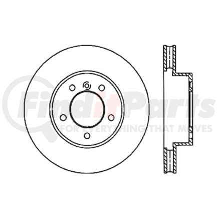 120.34075 by CENTRIC - Premium Brake Rotor