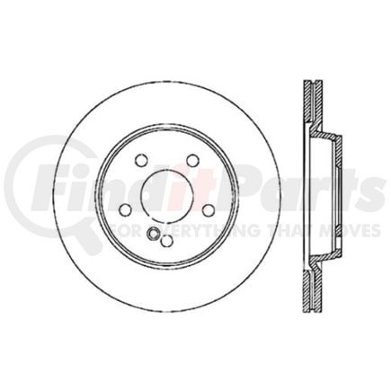 Centric 120.35063 Disc Brake Rotor Premium Brake Rotor