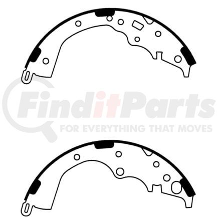 111.0804 by CENTRIC - Premium Brake Shoes