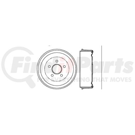 Centric 122.63003 Brake Drum Premium Brake Drum