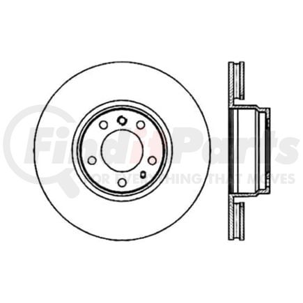 Centric 120.34043 Disc Brake Rotor Premium Brake Rotor
