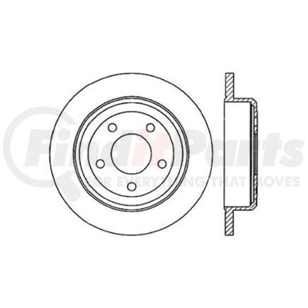 Centric 125.61052 Disc Brake Rotor Centric Premium High Carbon Alloy Brake Rotor