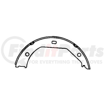 111.0831 by CENTRIC - Premium Parking Brake Shoes