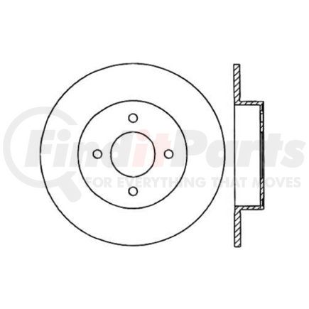 Centric 120.42082 Disc Brake Rotor Centric Premium Brake Rotor
