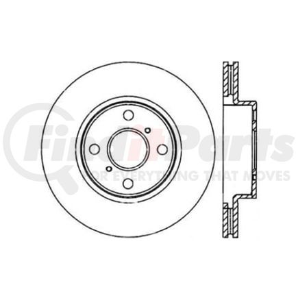 Centric 120.44124 Disc Brake Rotor Premium Brake Rotor
