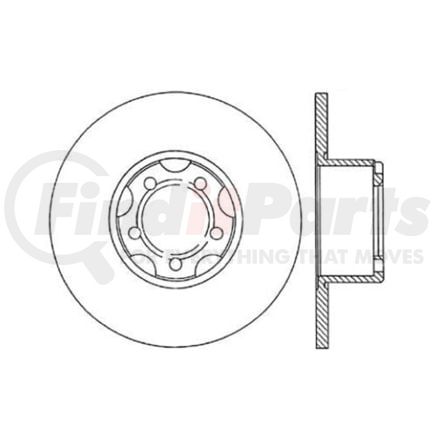 121.35000 by CENTRIC - C-Tek Standard Brake Rotor