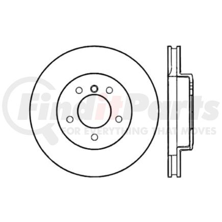 120.34060 by CENTRIC - Premium Brake Rotor