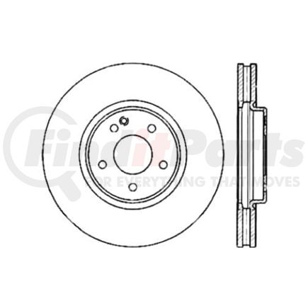 120.35054 by CENTRIC - Centric Premium High Carbon Alloy Brake Rotor
