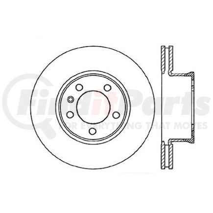 121.35072 by CENTRIC - C-Tek Standard Brake Rotor
