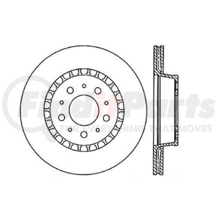 120.39014 by CENTRIC - Premium Brake Rotor