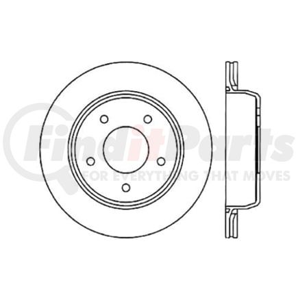 120.62053 by CENTRIC - Premium Brake Rotor