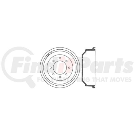 Centric 122.65019 Brake Drum Prm Brake Drum