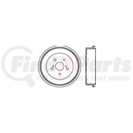Centric 122.44026 Brake Drum Premium Brake Drum
