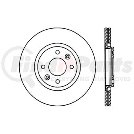 Centric 120.11008 Disc Brake Rotor Premium Brake Rotor