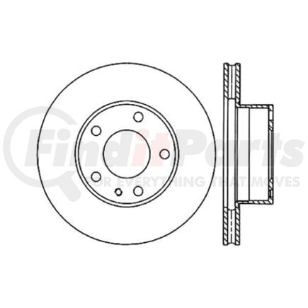Centric 120.34009 Disc Brake Rotor Premium Brake Rotor