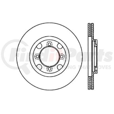 120.45015 by CENTRIC - Premium Brake Rotor