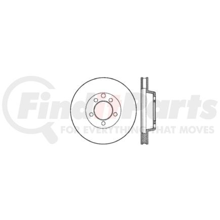 Centric 120.67001 Disc Brake Rotor Premium Brake Rotor