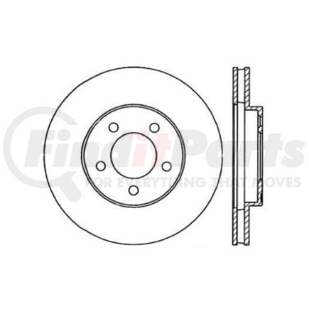 120.61028 by CENTRIC - Premium Brake Rotor