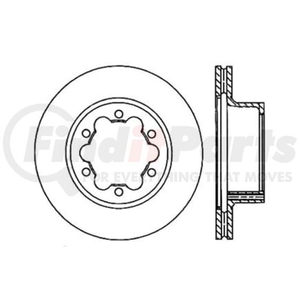 120.35071 by CENTRIC - Premium Brake Rotor