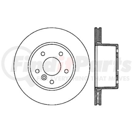 120.22005 by CENTRIC - Premium Brake Rotor