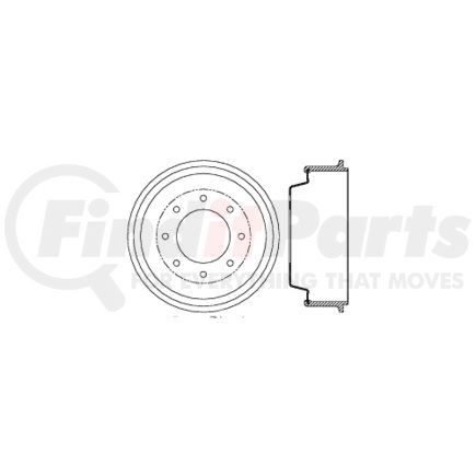 122.66024 by CENTRIC - Premium Brake Drum