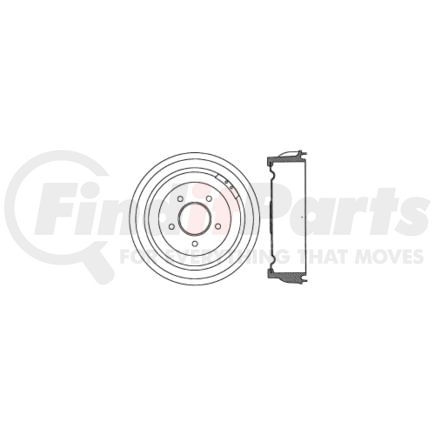 Centric 122.66032 Brake Drum Prm Brake Drum