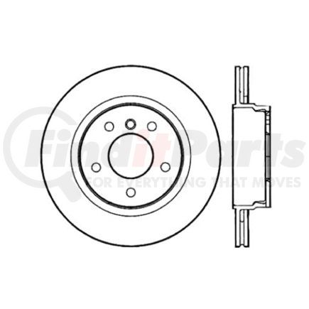 120.34049 by CENTRIC - Premium Brake Rotor