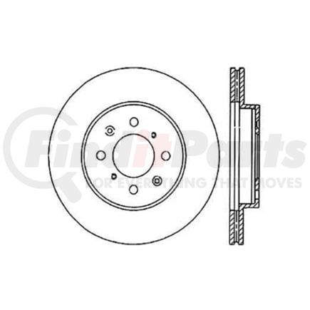 125.40021 by CENTRIC - Centric Premium High Carbon Alloy Brake Rotor