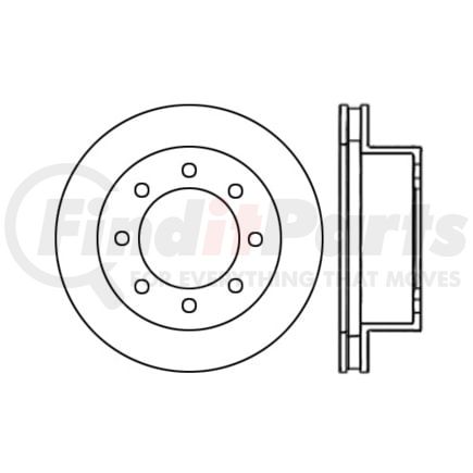 125.67046 by CENTRIC - Centric Premium High Carbon Alloy Brake Rotor