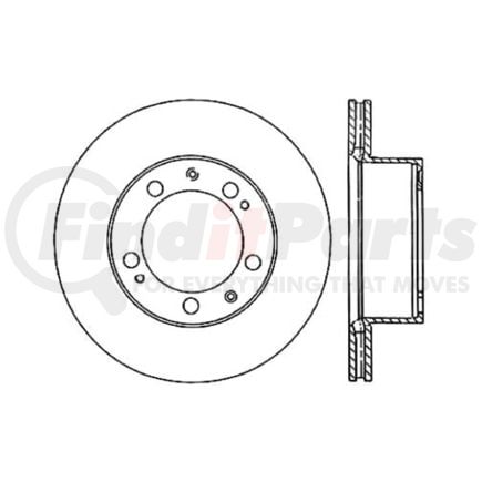 Centric 120.37021 Disc Brake Rotor Premium Brake Rotor