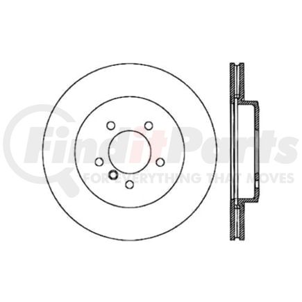 Centric 120.34053 Disc Brake Rotor Premium Brake Rotor