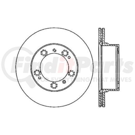 Centric 120.37031 Disc Brake Rotor Premium Brake Rotor