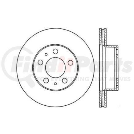 120.39005 by CENTRIC - Centric Premium Brake Rotor