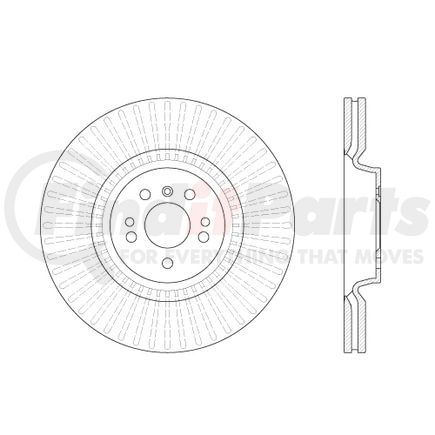 120.35117 by CENTRIC - Premium Brake Rotor