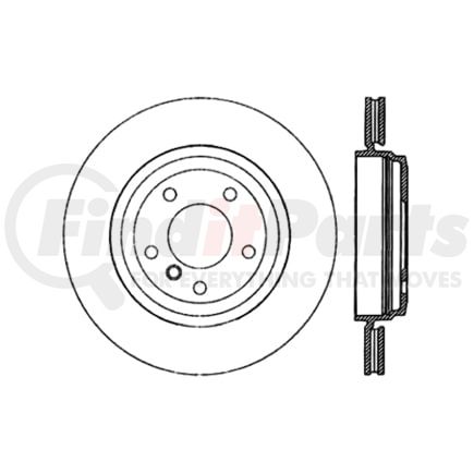 120.34057 by CENTRIC - Centric Premium High Carbon Alloy Brake Rotor