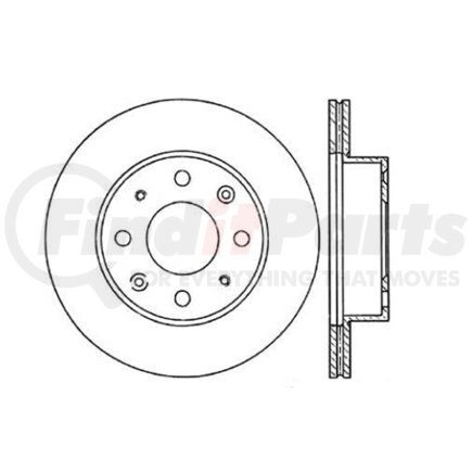 121.40003 by CENTRIC - C-Tek Standard Brake Rotor