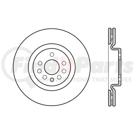 120.38022 by CENTRIC - Premium Brake Rotor